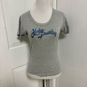 Vintage Harley Davidson Baby Tee Y2K H4